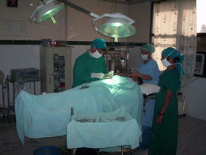 Operation in Hospital